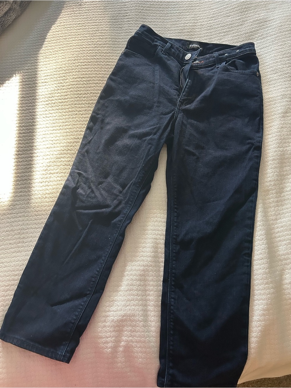 Classic EXPRESS Women's Dark Blue Jeans - Comfortable Everyday Fit